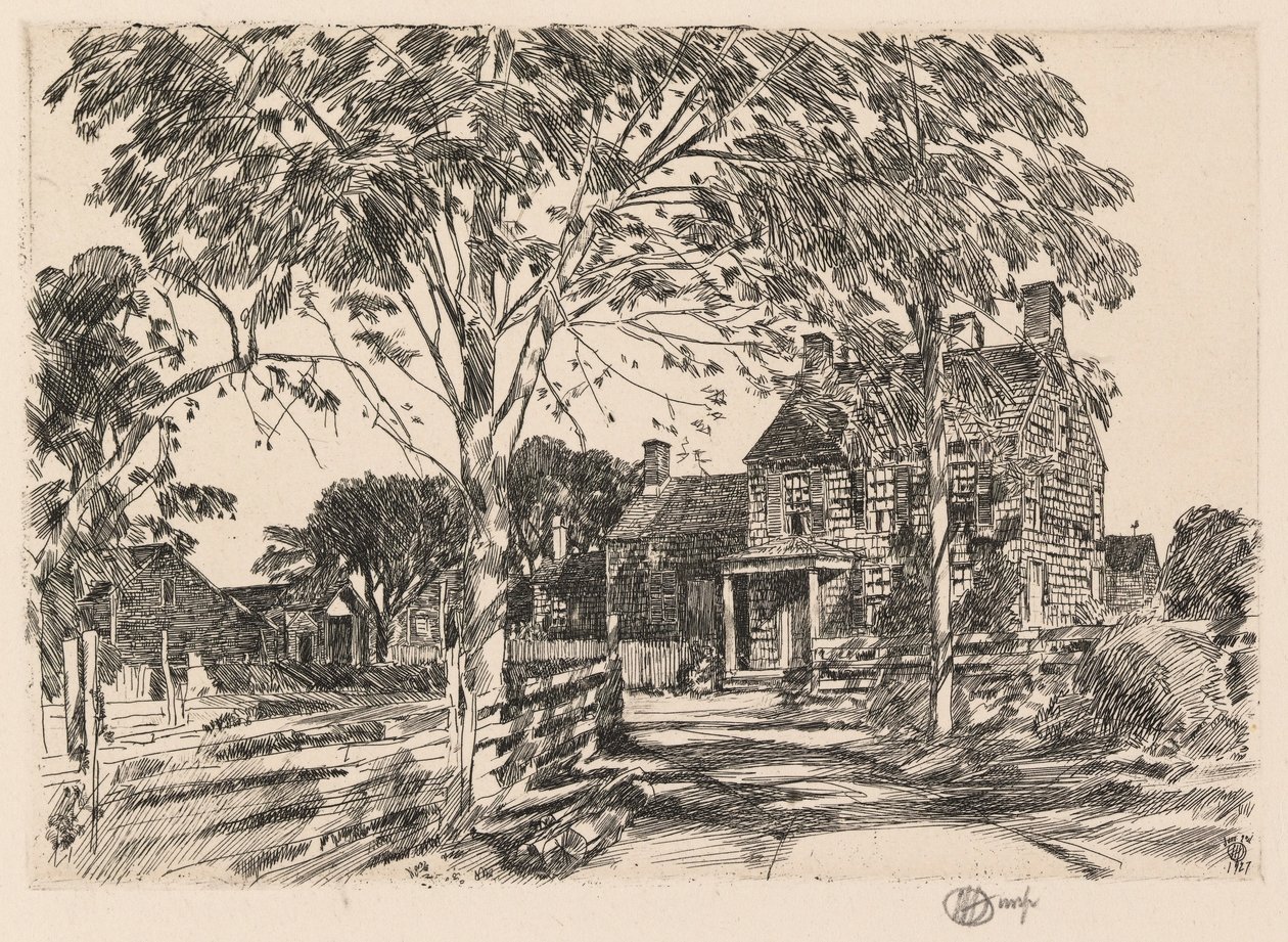 Walt Whitmans födelseort av Childe Hassam