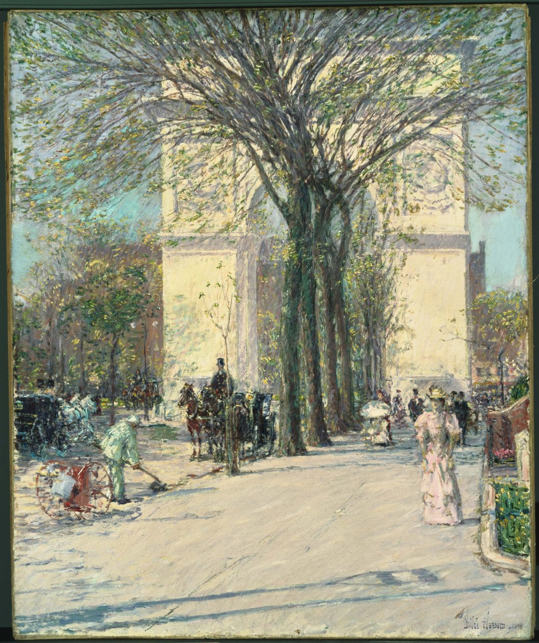 Washington Arch, vår av Childe Hassam
