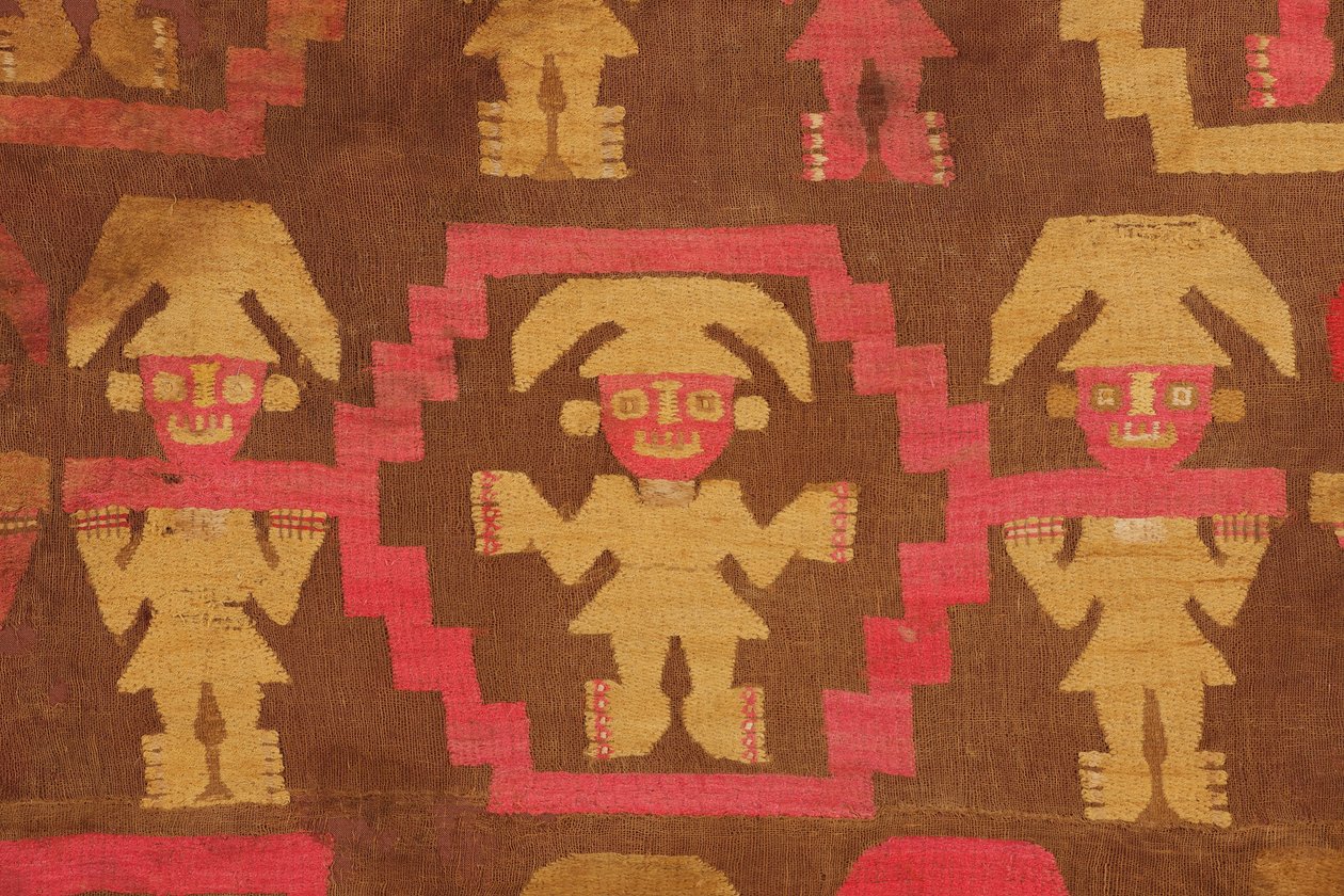 Detalj av Chimú -manteln av Chimú style