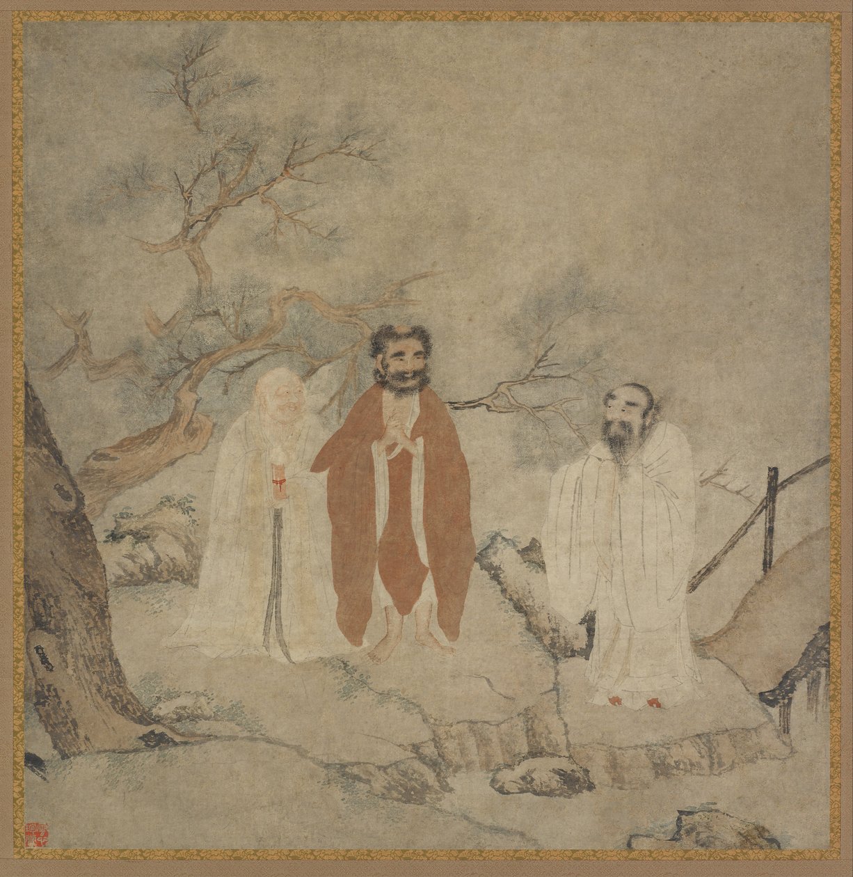 Sakyamuni, Laozi och Konfucius, mellan 1368 och 1644 av Chinese Master