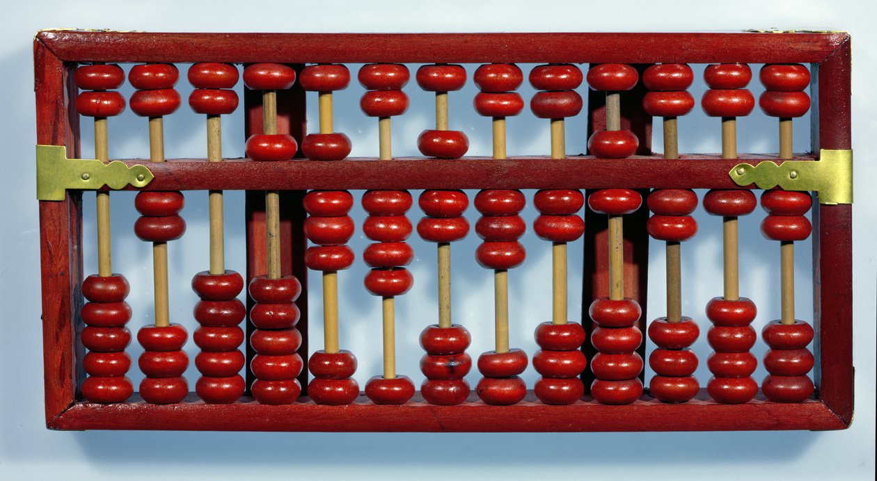 Abacus med siffrorna 0205847326212 (trä) av Chinese School