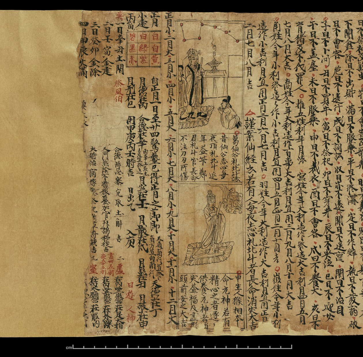 Almanacka, Dunhuang Mogao (bläck på papper) av Chinese School