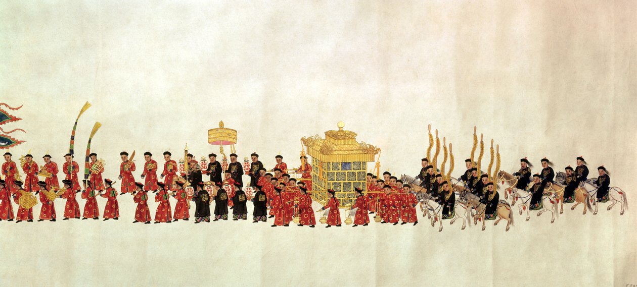 En kejserlig procession (wc på papper) av Chinese School