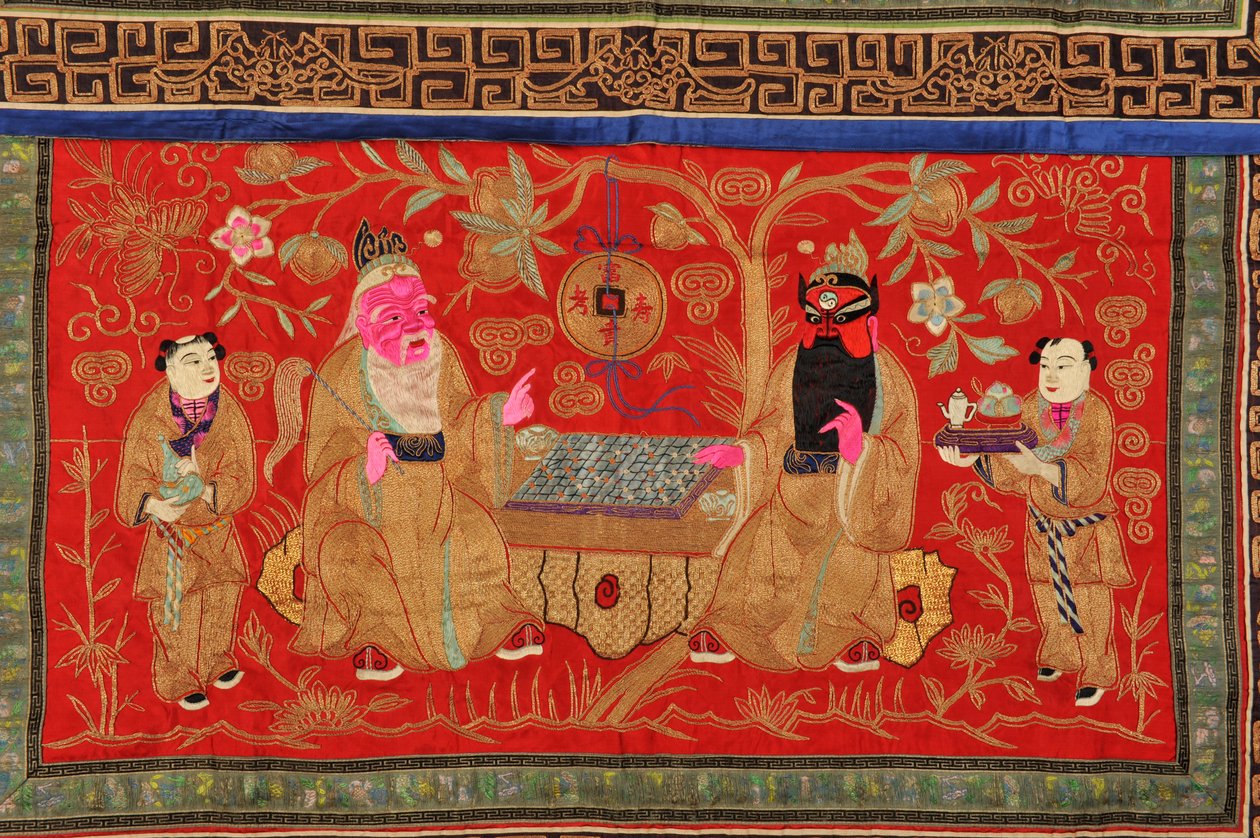 Kinesisk altarduk (textil) av Chinese School