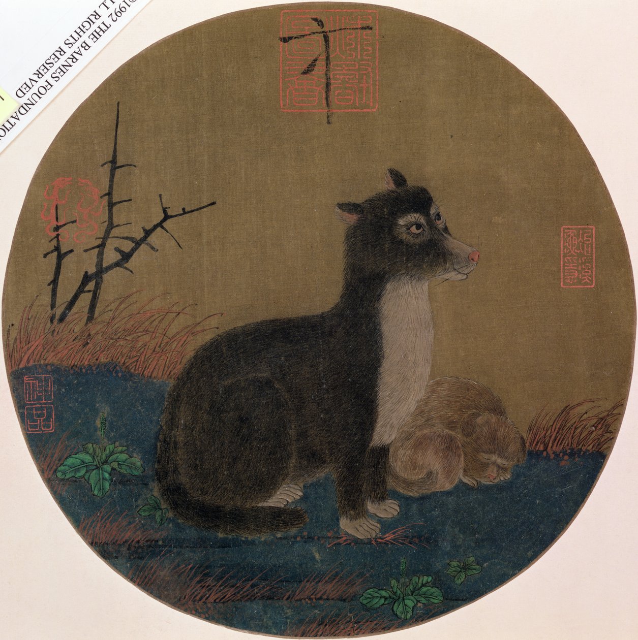 Hundar, Hui-Tsung-dynastin, 1100-35 av Chinese School