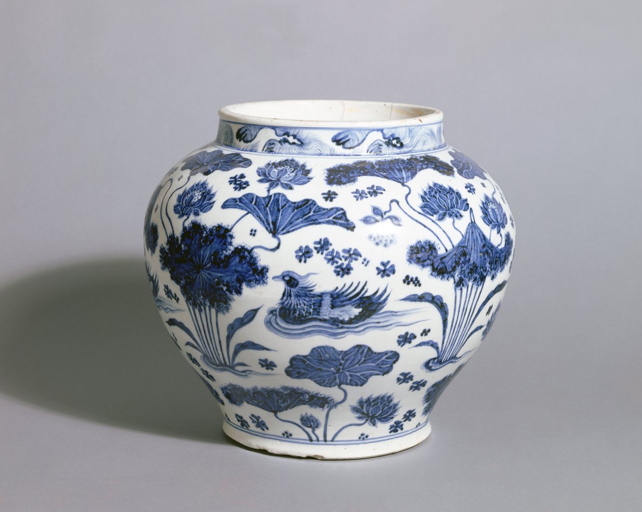 Guan Jar, Yuan-dynastin, mitten av 1300-talet (porslin) av Chinese School