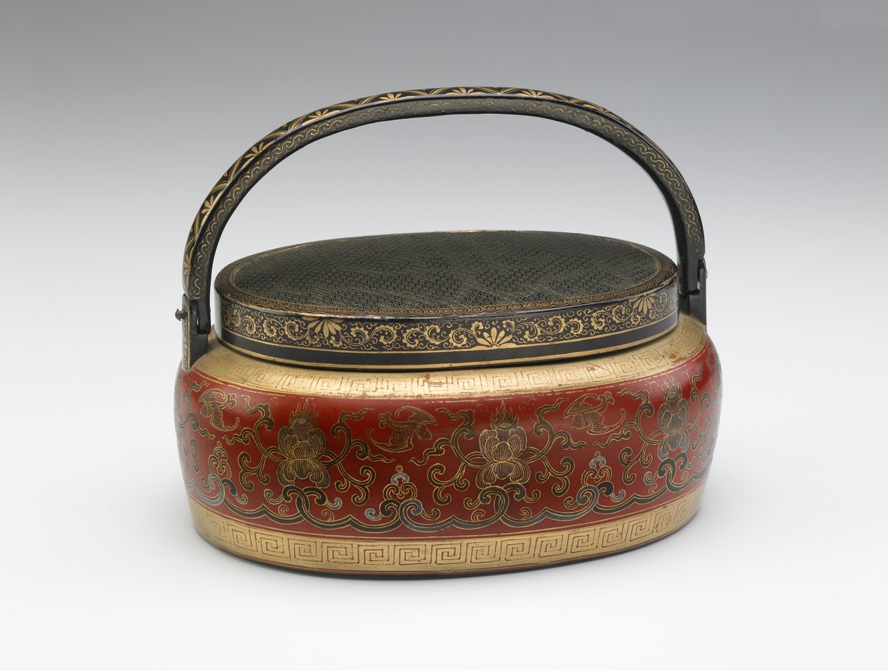 Lackad handvärmare, sent 1700-1800-tal av Chinese School