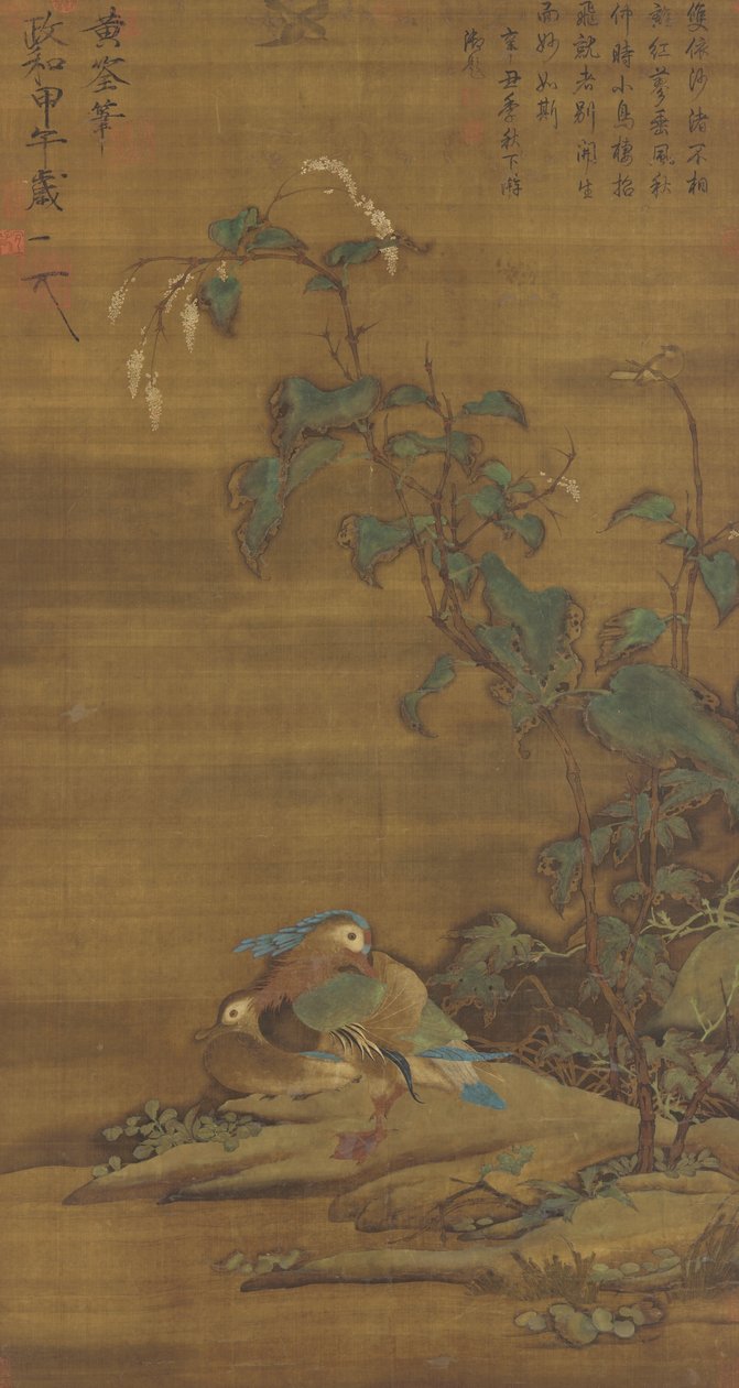 Mandarinänder under smartweed, Ming- eller Qing-dynastin, 1400-1700-talet av Chinese School