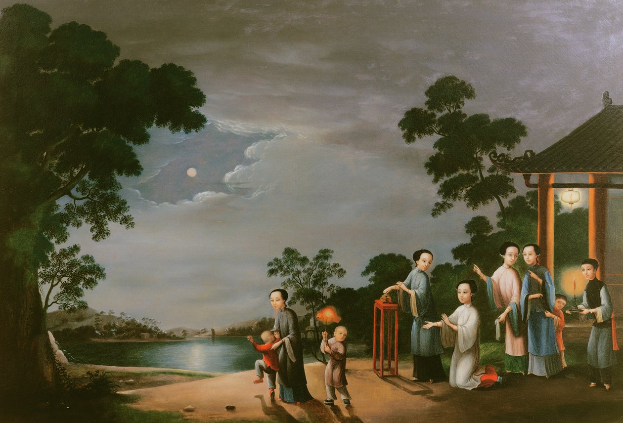 Midhöstens månfestival, ca 1800 av Chinese School