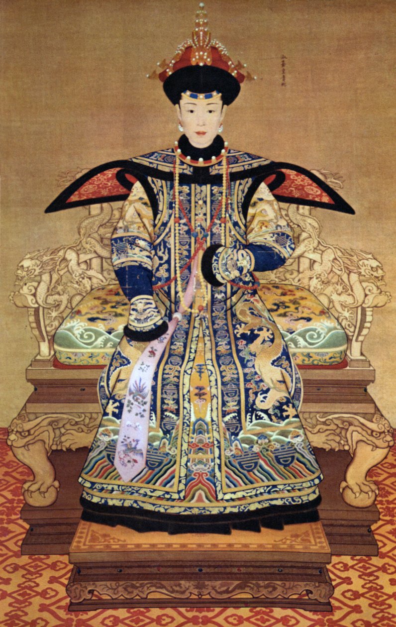 Porträtt av kinesisk kejsarinna, 1600 av Chinese School