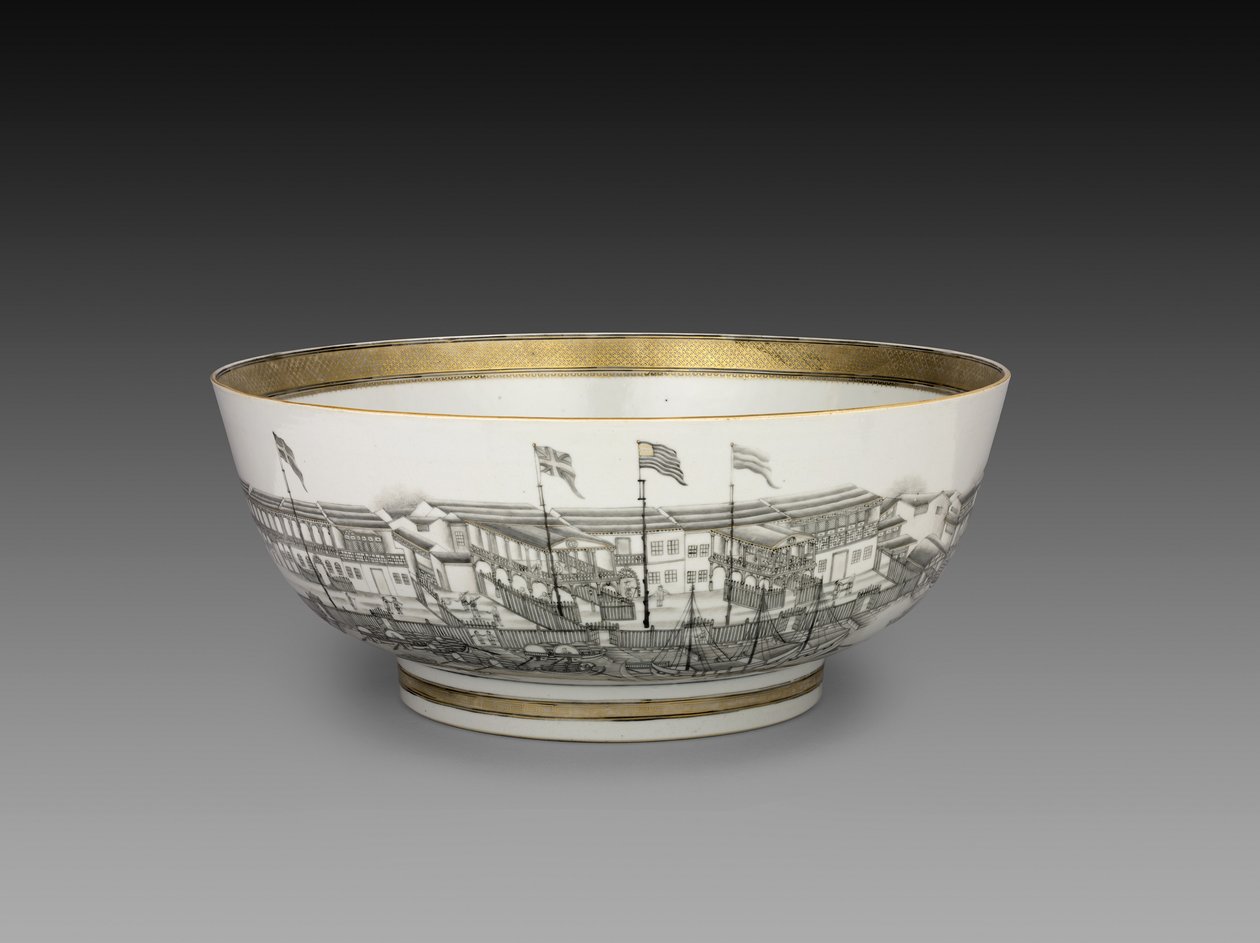 Punch Bowl, c.1800 av Chinese School
