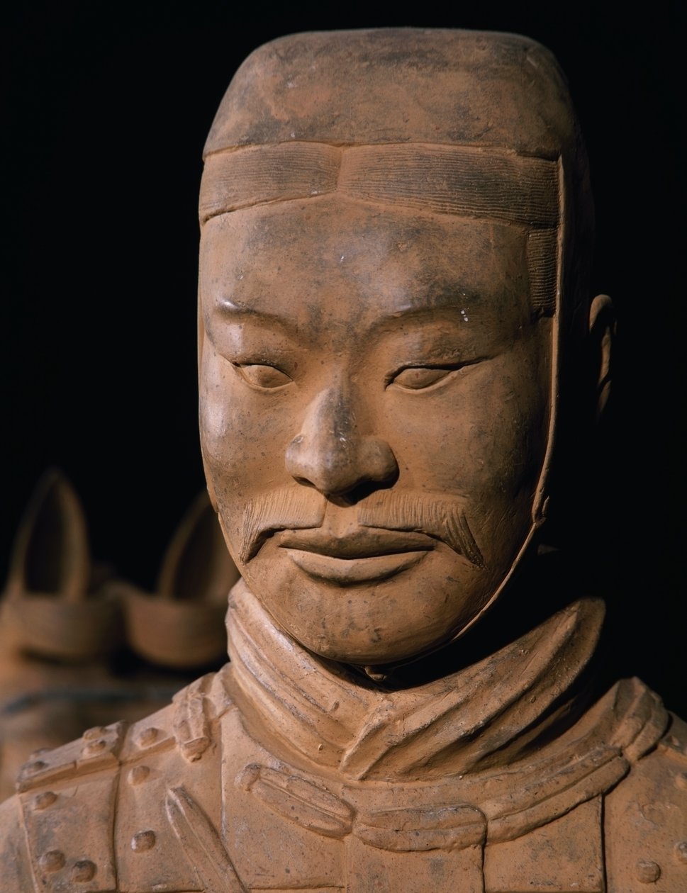 Terrakottaarmékrigare, kejsar Qin Shi Huangs mausoleum, 300-talet f.Kr. (foto) av Chinese School