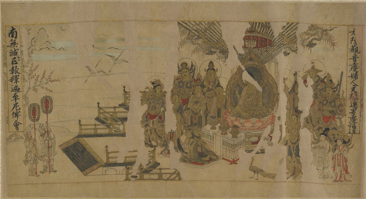 Buddha tilltalar Yamaraja i Kusinagara, 1100-1200-talet av Chinese School
