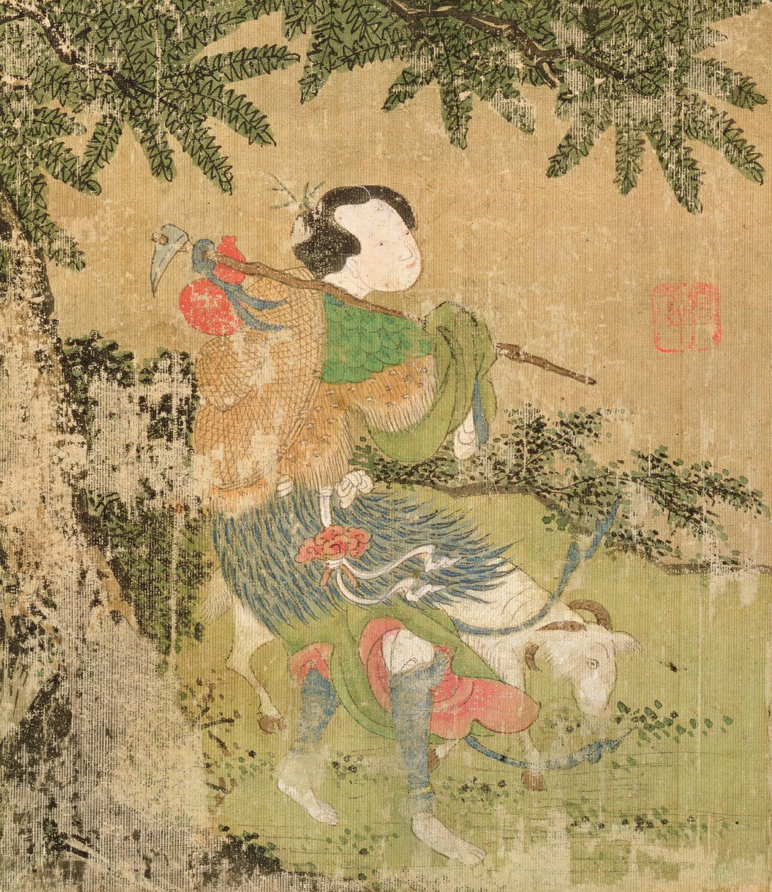 The Traveller, 1700 (wc på siden) av Chinese School