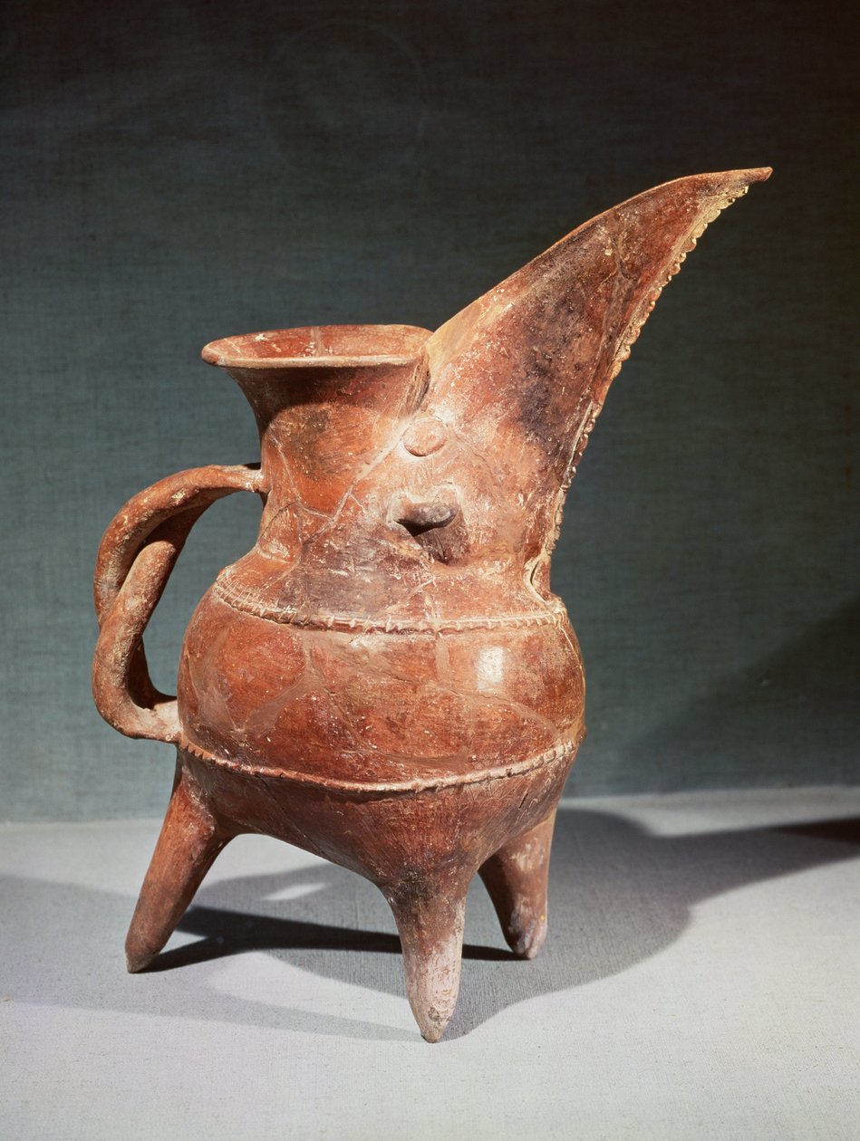 Trebent Kuei-kanna, från Weifang, Shandong, Longshan Culture, 3:e-2:a årtusendet f.Kr. (lera) av Chinese School