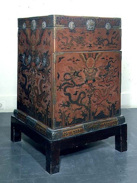 Wanli resekoffert, 1613 (lack) av Chinese School
