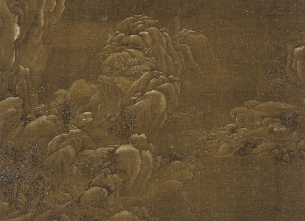Vinterlandskap, Ming- eller Qingdynastin, 1400-1700-talet av Chinese School