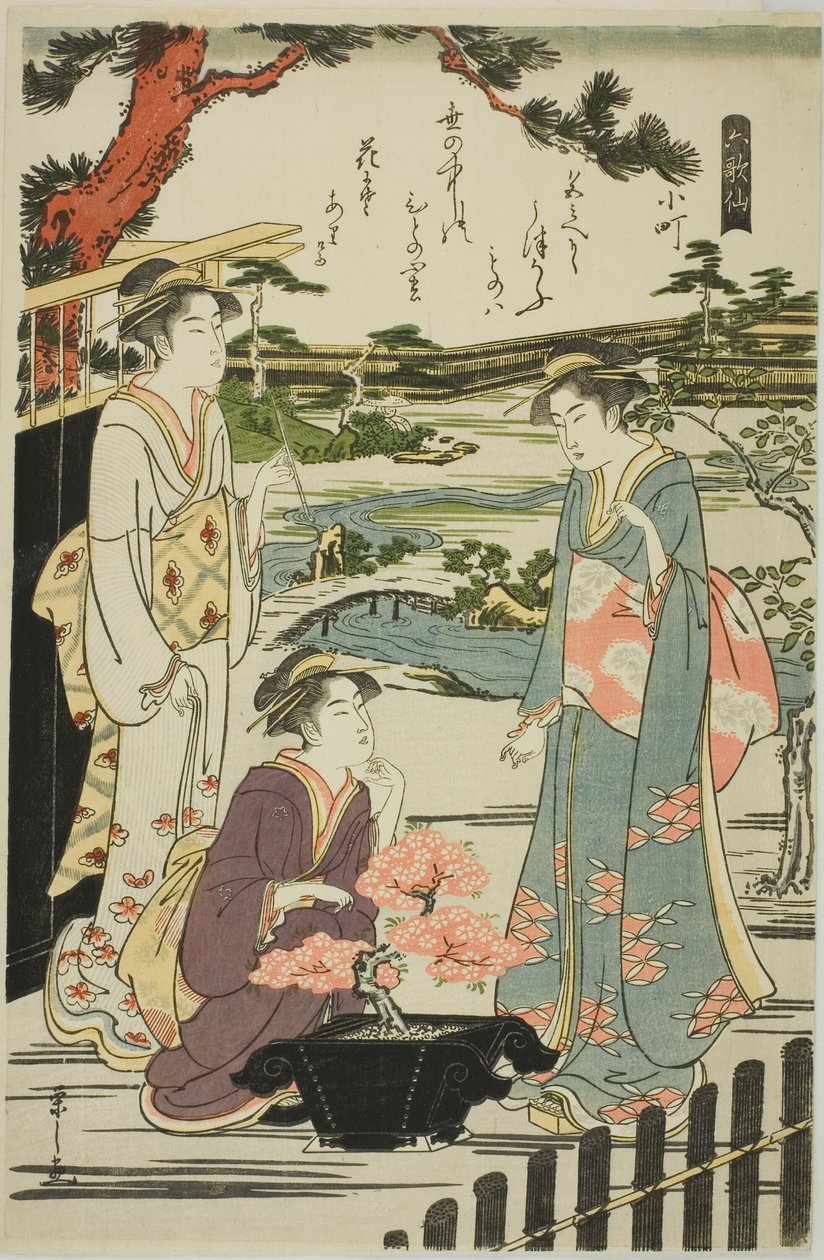 Komachi, från serien "Six Immortal Poets (Rokkasen)" av Chobunsai Eishi