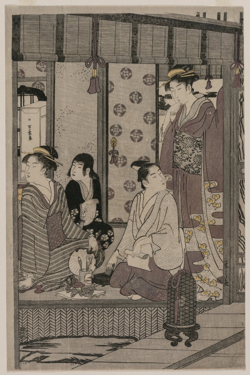 Morning Glory (från serien The Tale of Genji in Elegant Modern Dress) av Chobunsai Eishi