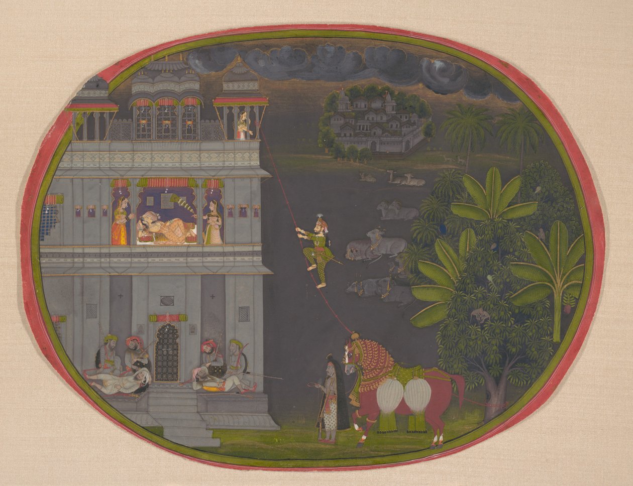 Eskapad på natten:, ca. 1800-10. av Chokha