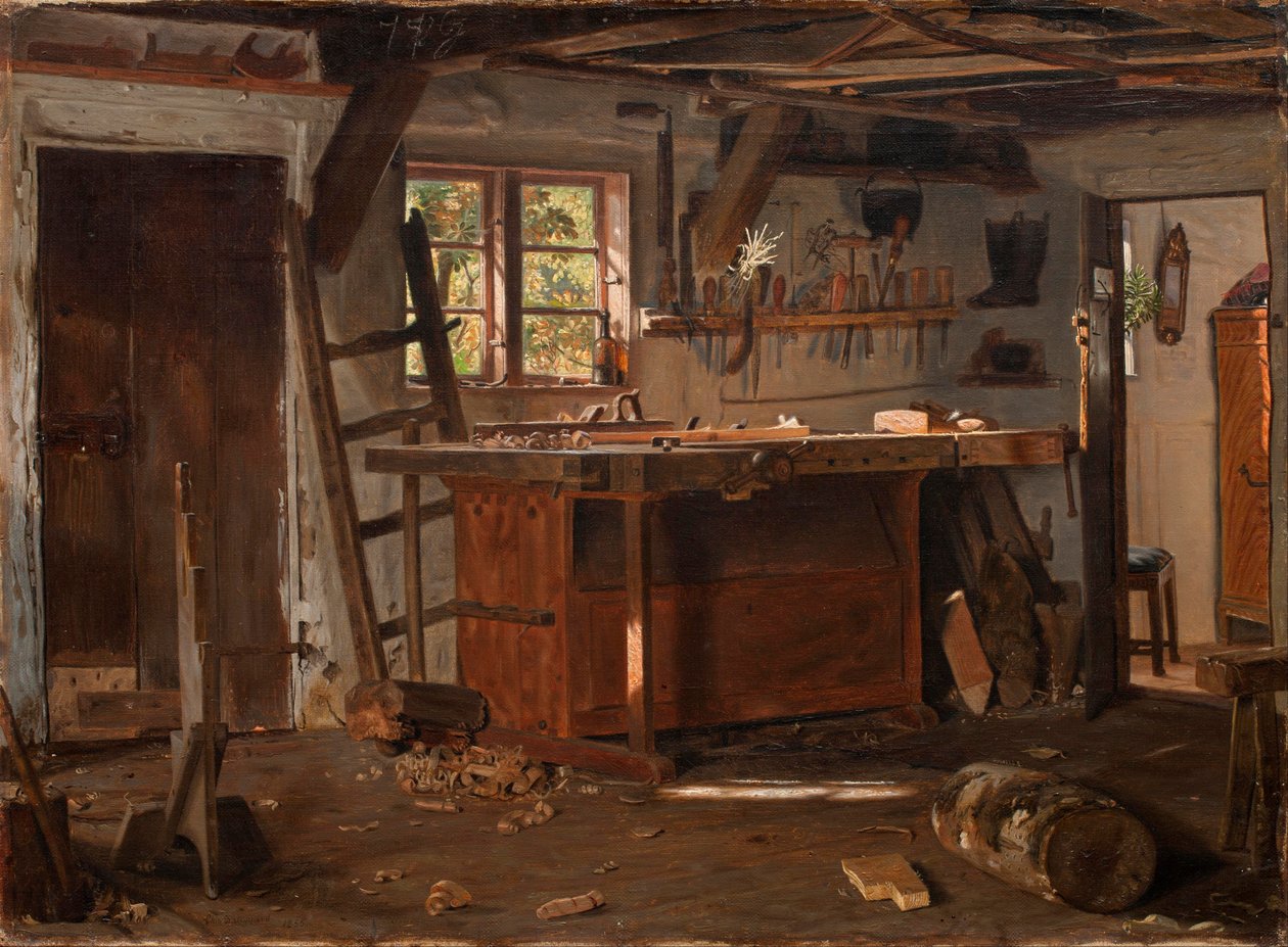 En snickarverkstad. av Christen Dalsgaard