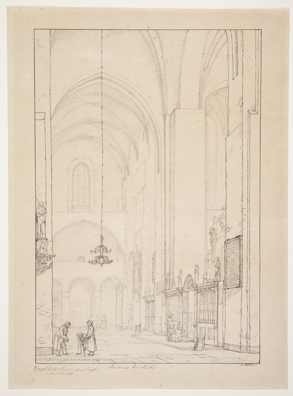 Utgivare för "Prospect of the interior of the northern transept of Aarhus Cathedral" av Christen Købke