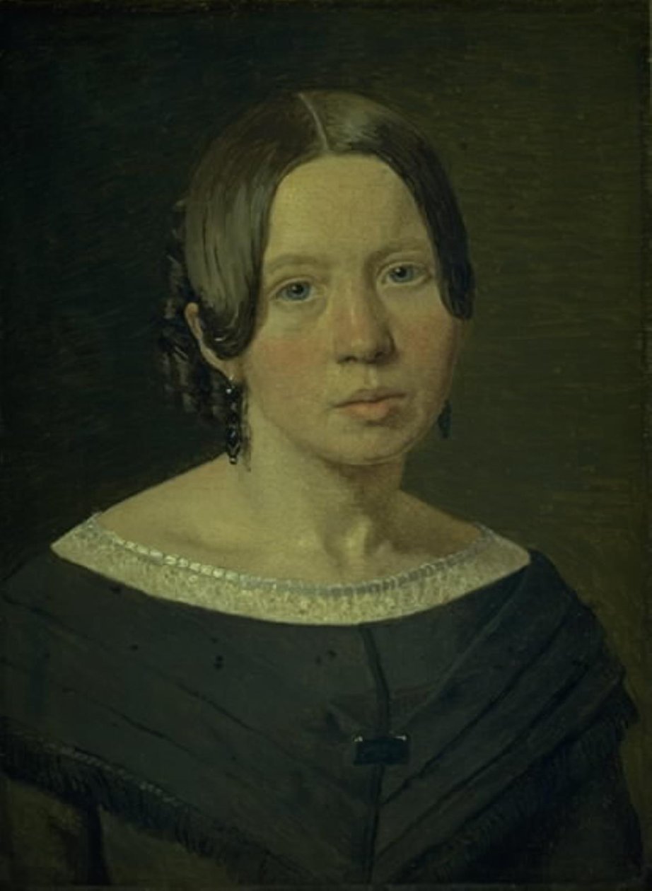 Porträtt av Konstnärens Svägerska Johanne Elisabeth Købke, f. Sundbye av Christen Købke