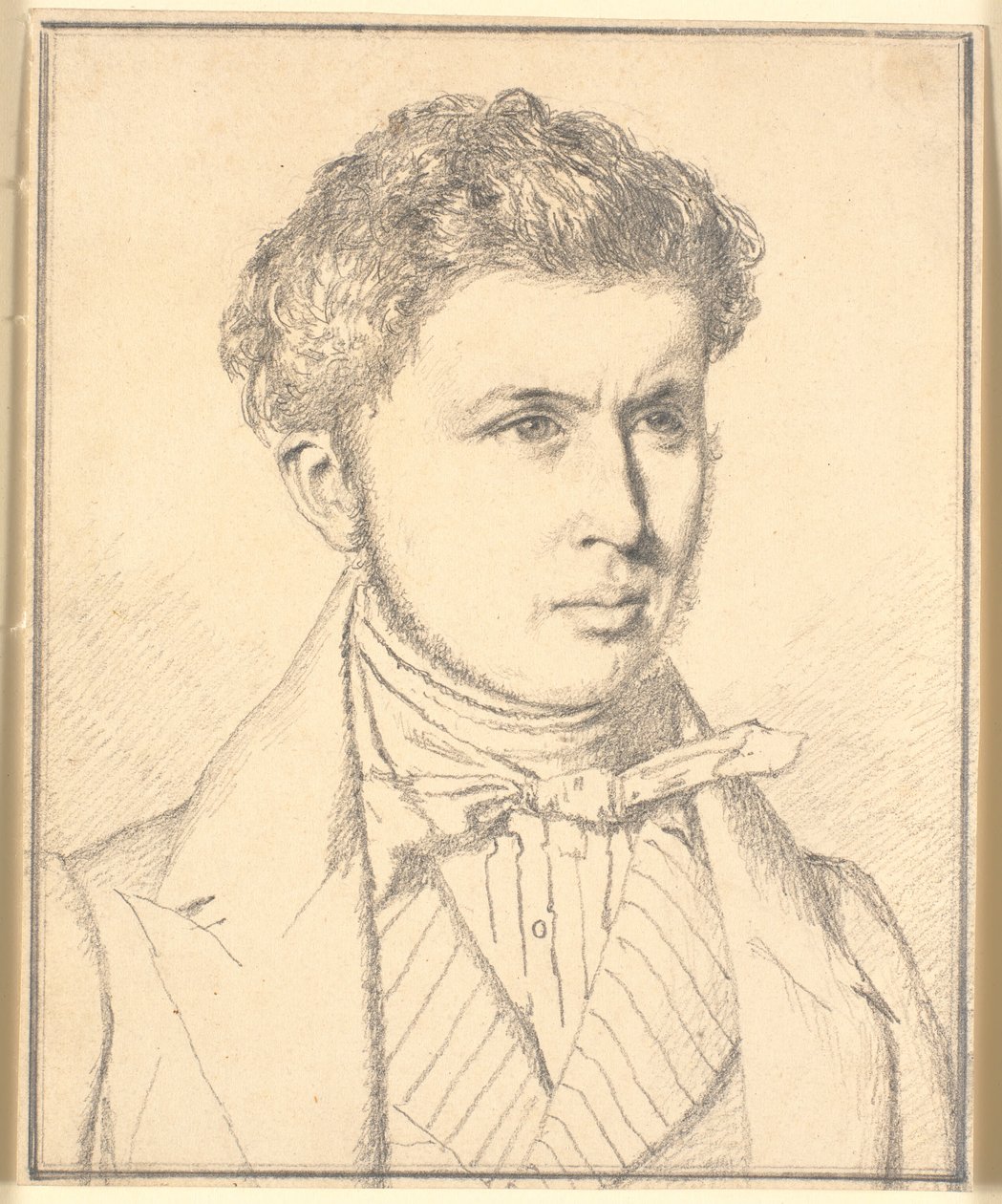 Porträtt av konstnärens bror, H.P.N. Købke (1812-39) av Christen Købke