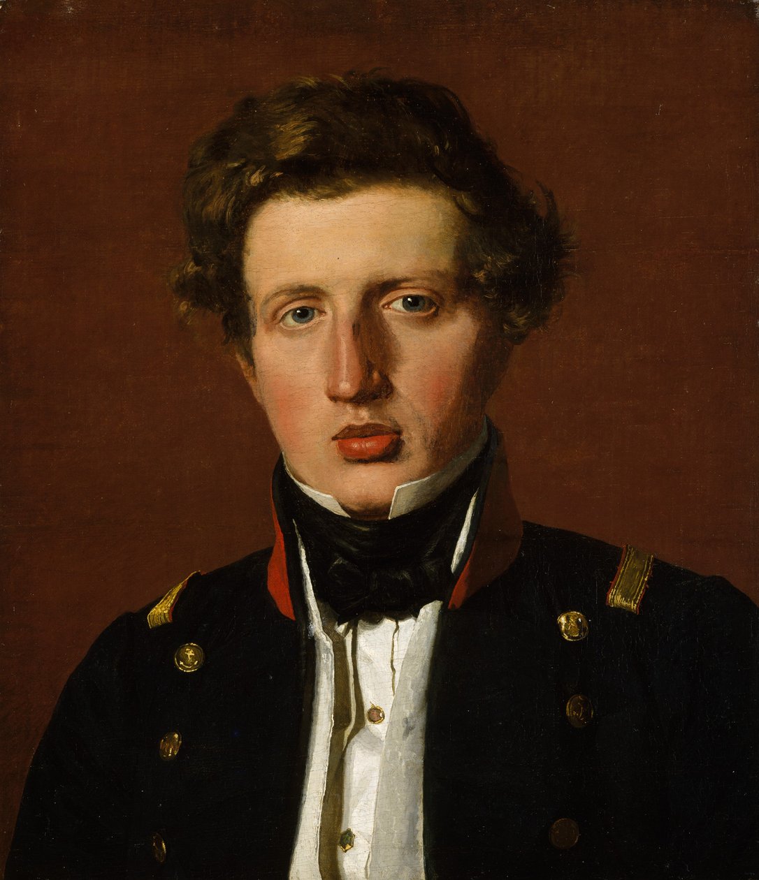 Valdemar Hjartvar Købke 1813-1893, Konstnärens Bror, ca. 1838. av Christen Købke
