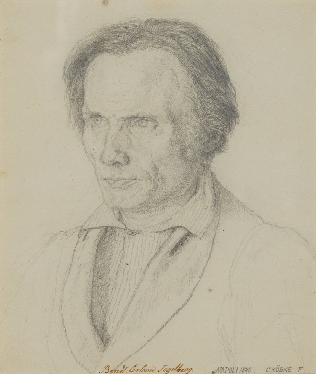 Bengt Erland Fogelberg (1786–1854), skulptör, 1839 av Christen Købke