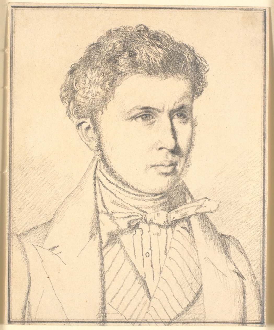 Porträtt av konstnärens bror, H.P.N. Købke (1812-39) av Christen Købke