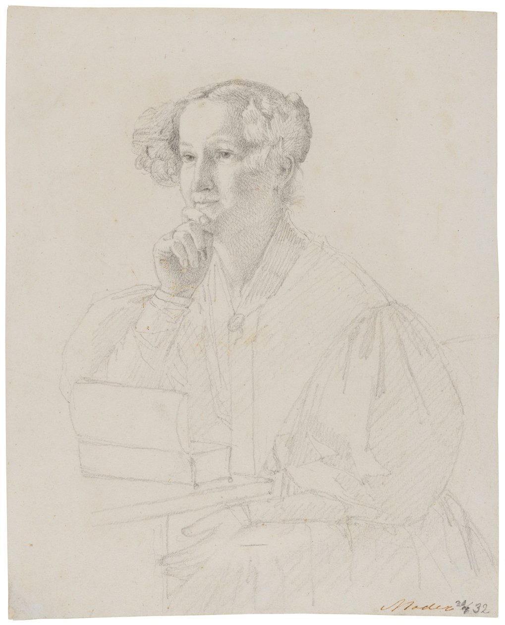 Porträtt av Susanne Dorothea Ryder 1814-1889 av Christen Købke