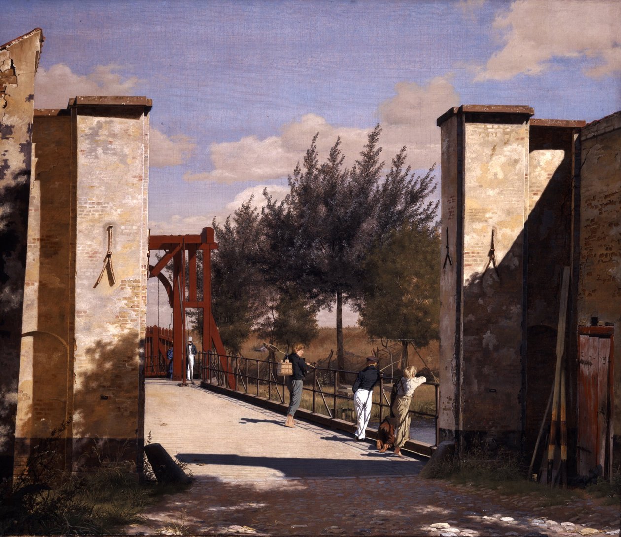 Citadellets norra port, 1834 av Christen Schjellerup Købke