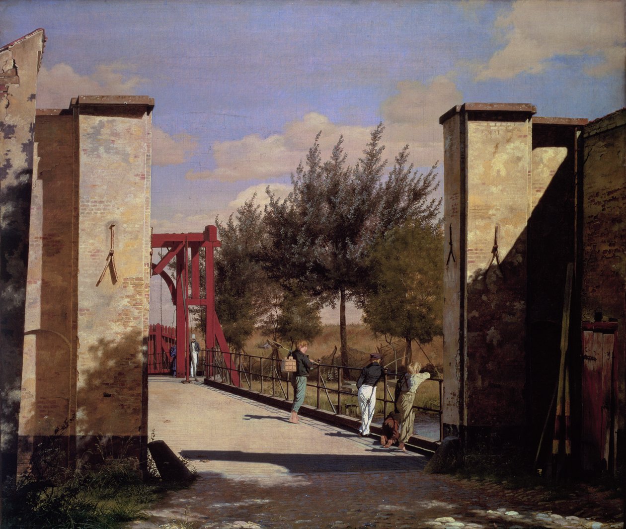 Citadellets norra port, 1834 av Christen Schjellerup Kobke