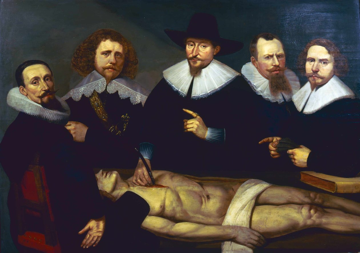 Anatomi lektion av Dr Zacheus de Jager av Christiaan Coevershoff
