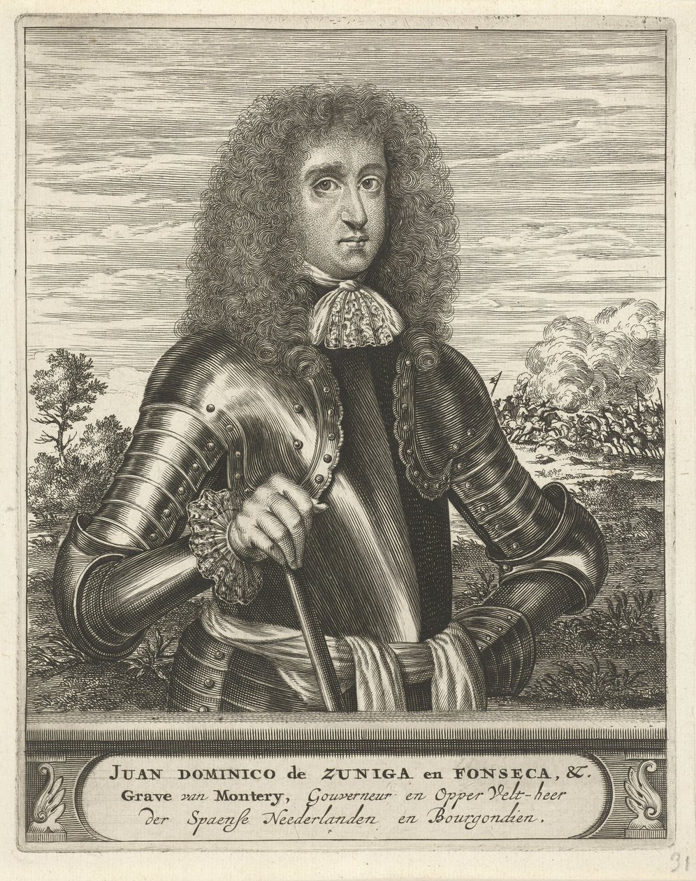 Portrait of Juan Domingo de Zuñiga y Fonseca av Christiaan Hagen