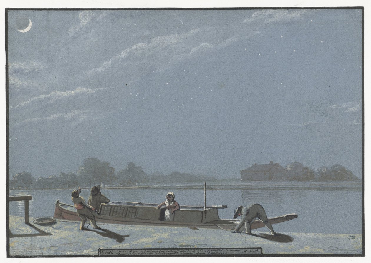 Ankomsten av den föräldralösa pråmen på Buiten Amstel (dagbok, 19 november) av Christiaan Andriessen
