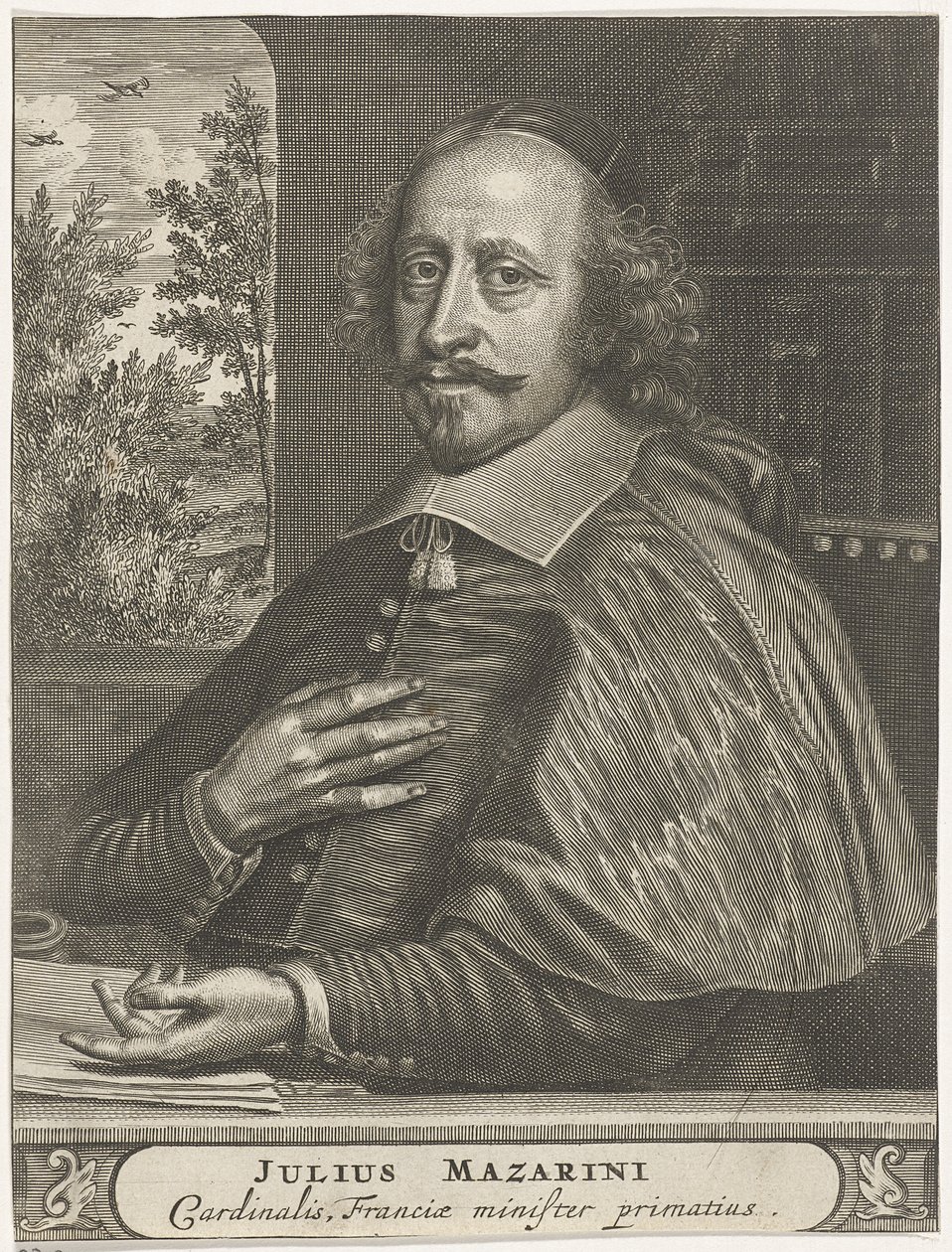 Porträtt av kardinal Mazarin, 1660-1670-talen av Christiaan Hagen
