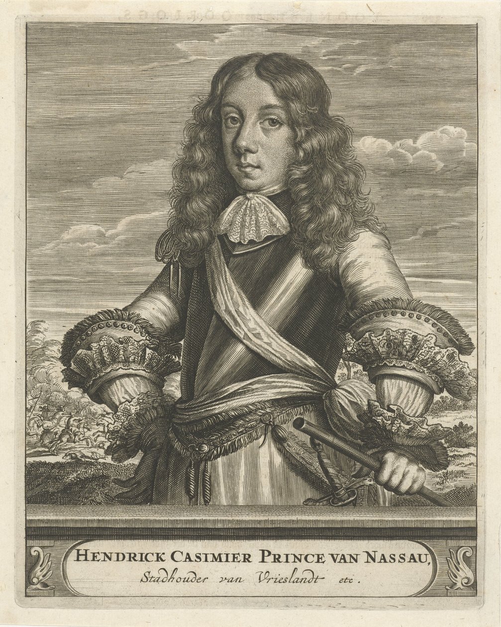 Porträtt av Hendrik Casimir, Prins av Nassau av Christiaan Hagen