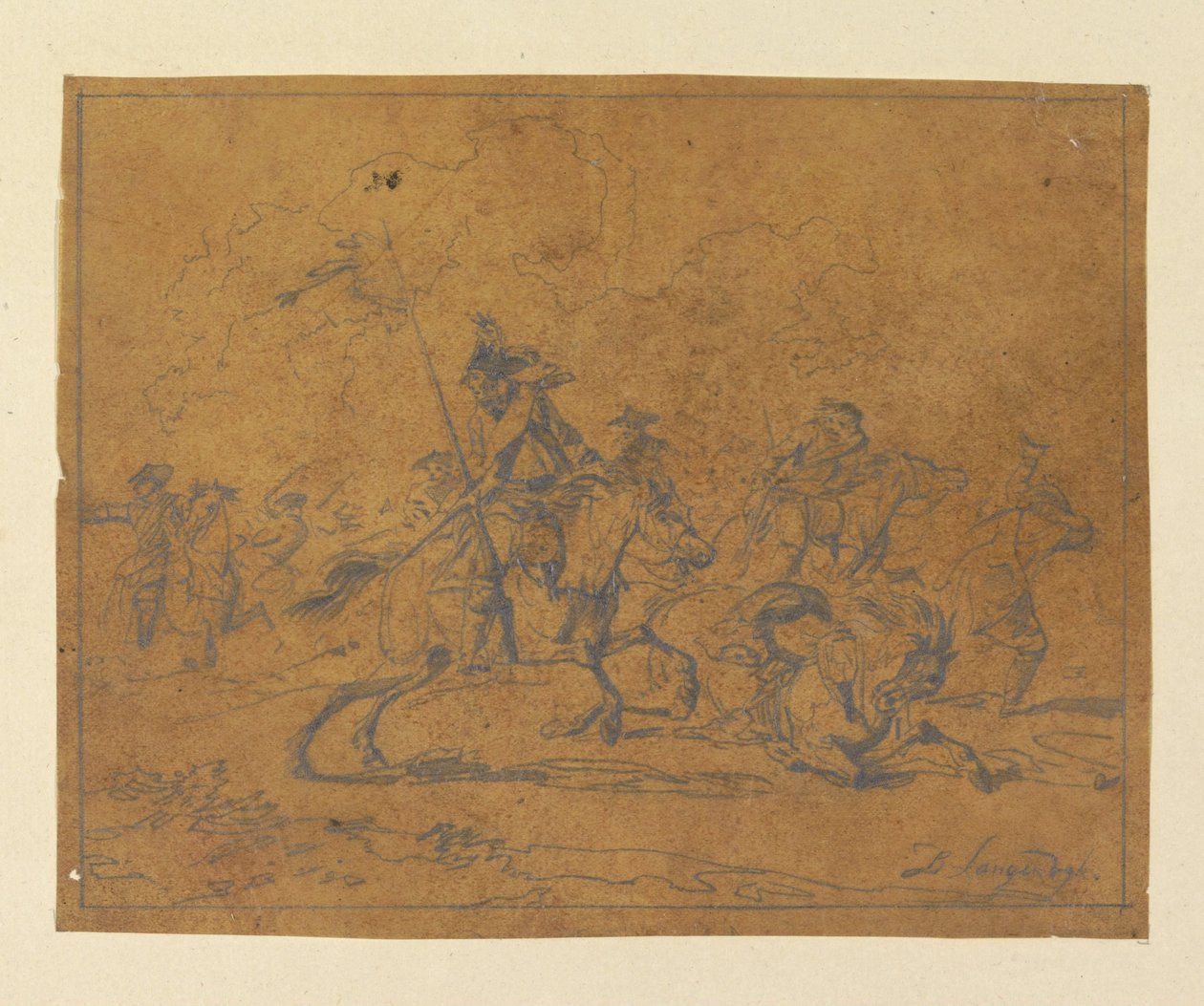 Flyende ryttare av Christiaan Josi (possibly)