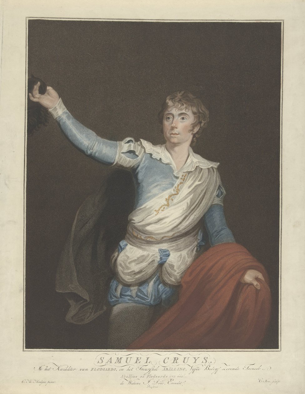 Porträtt av Samuel Cruys av Christiaan Josi