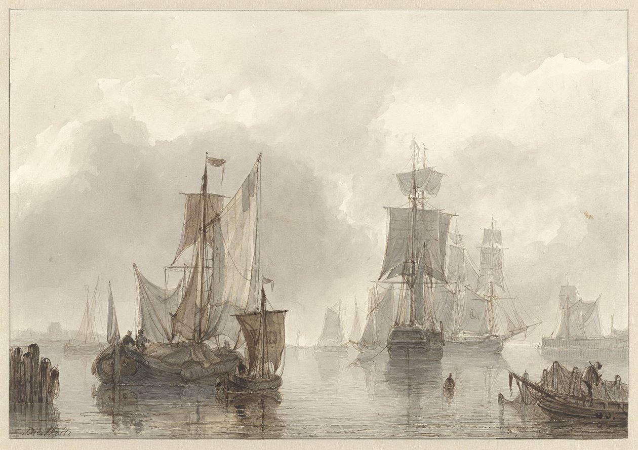 Segelbåtar av Christiaan Lodewijk Willem Dreibholtz