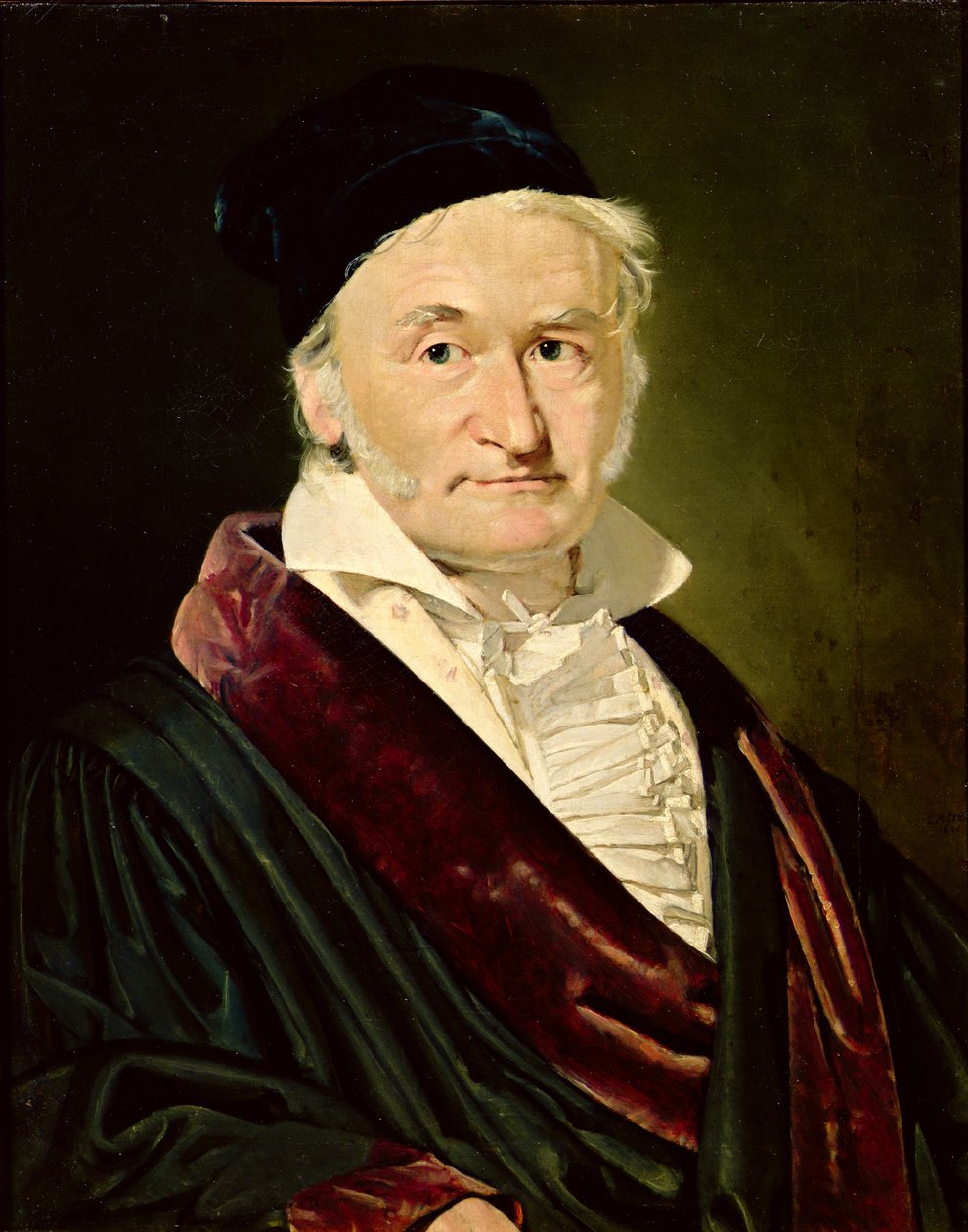 Porträtt av Carl Friedrich Gauss, 1840 av Christian Albrecht Jensen