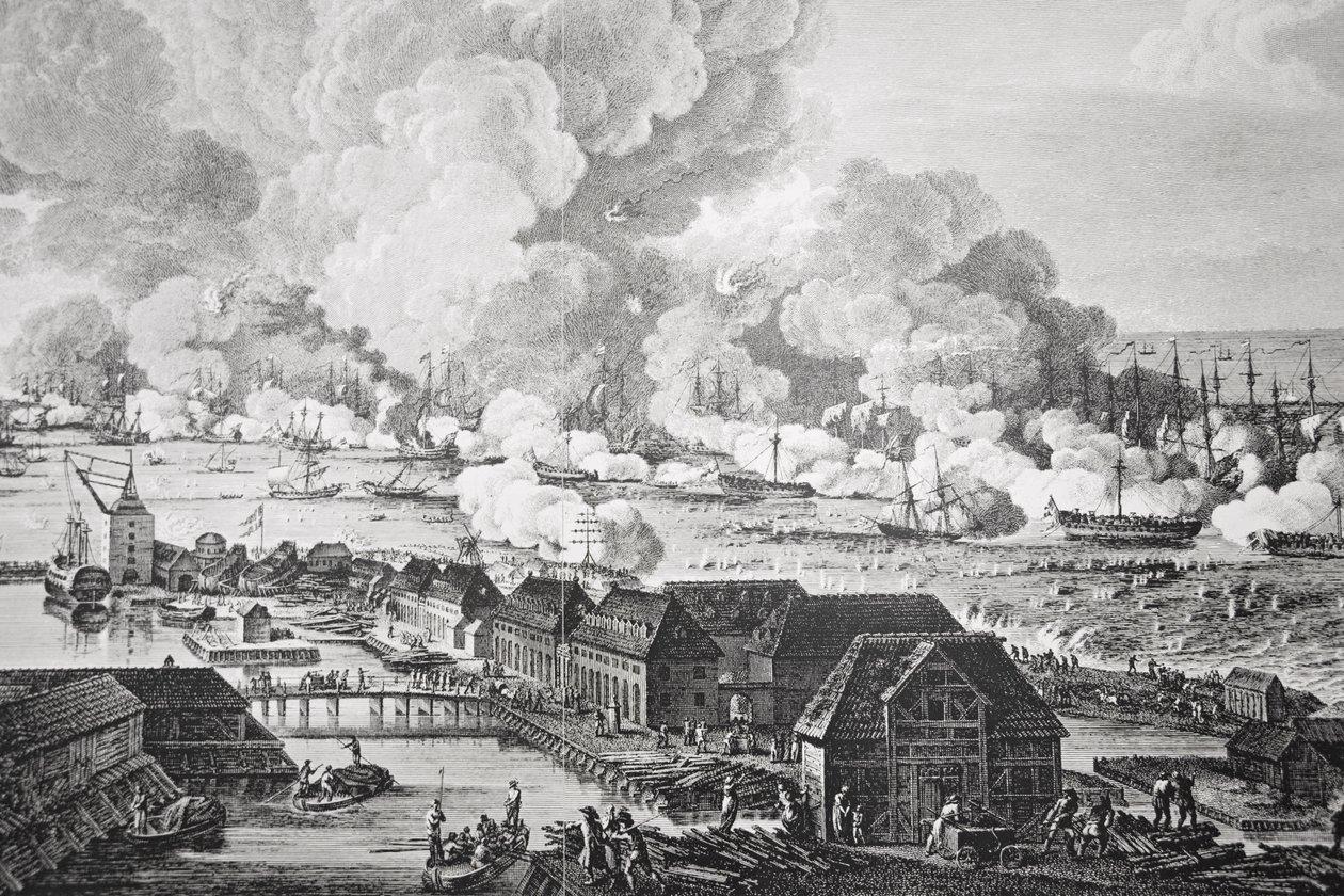 Slaget vid Köpenhamn, 2 april 1801 av Christian August Lorentzen