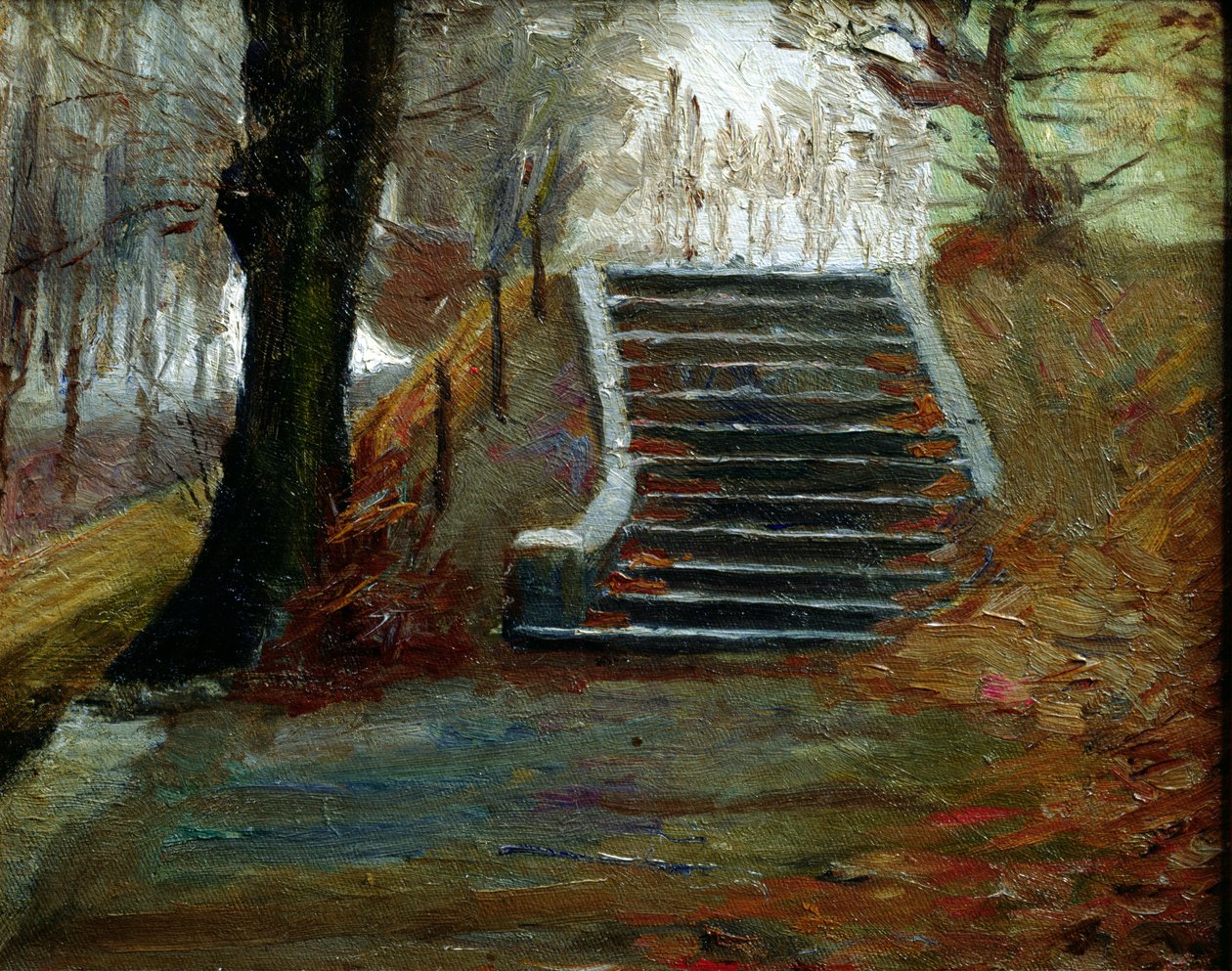 Trappan vid Frederiksberg Gardens, Köpenhamn av Christian Clausen