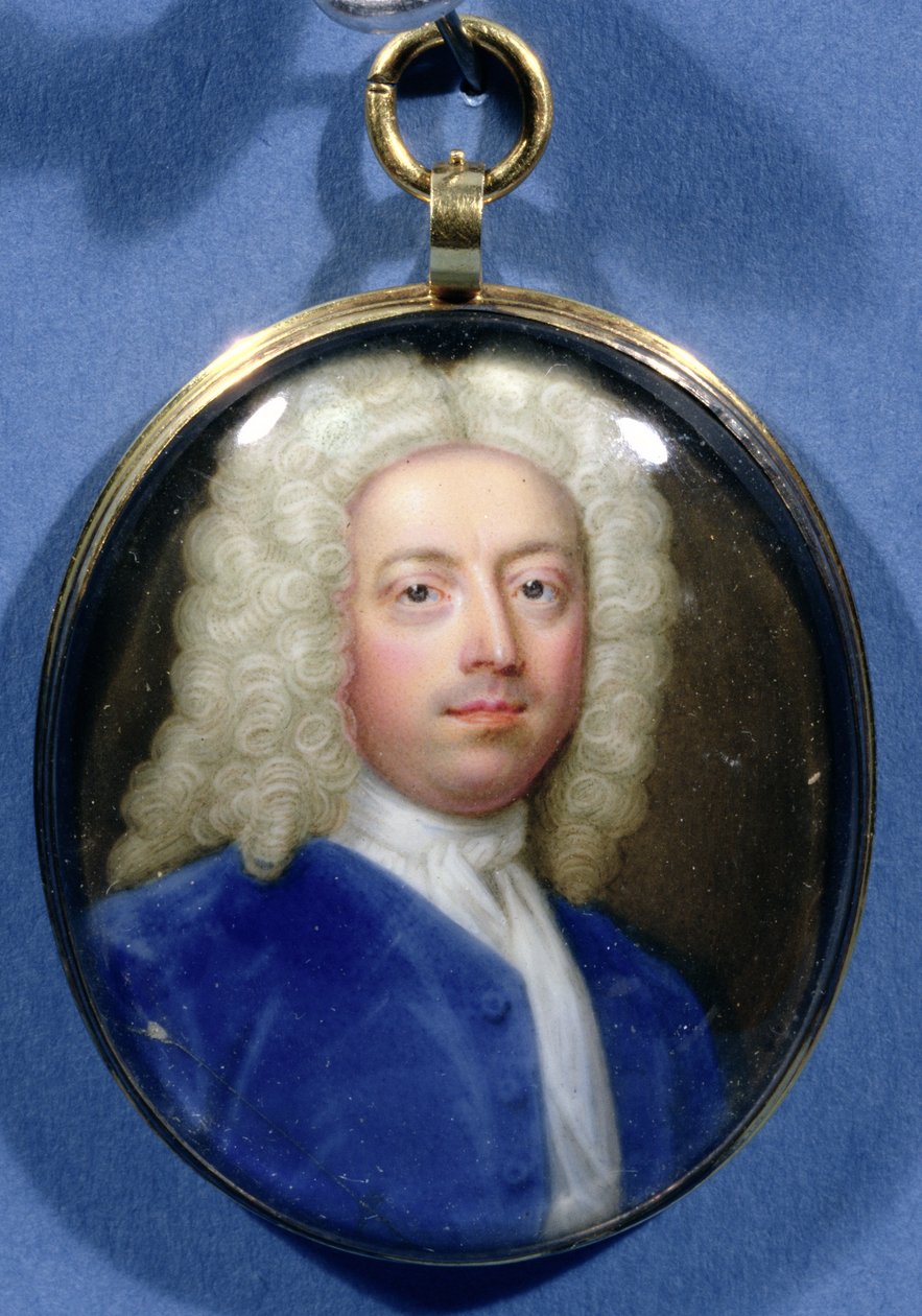 Miniatyr av Joseph Addison (1672-1719) av Christian Friedrich Zincke