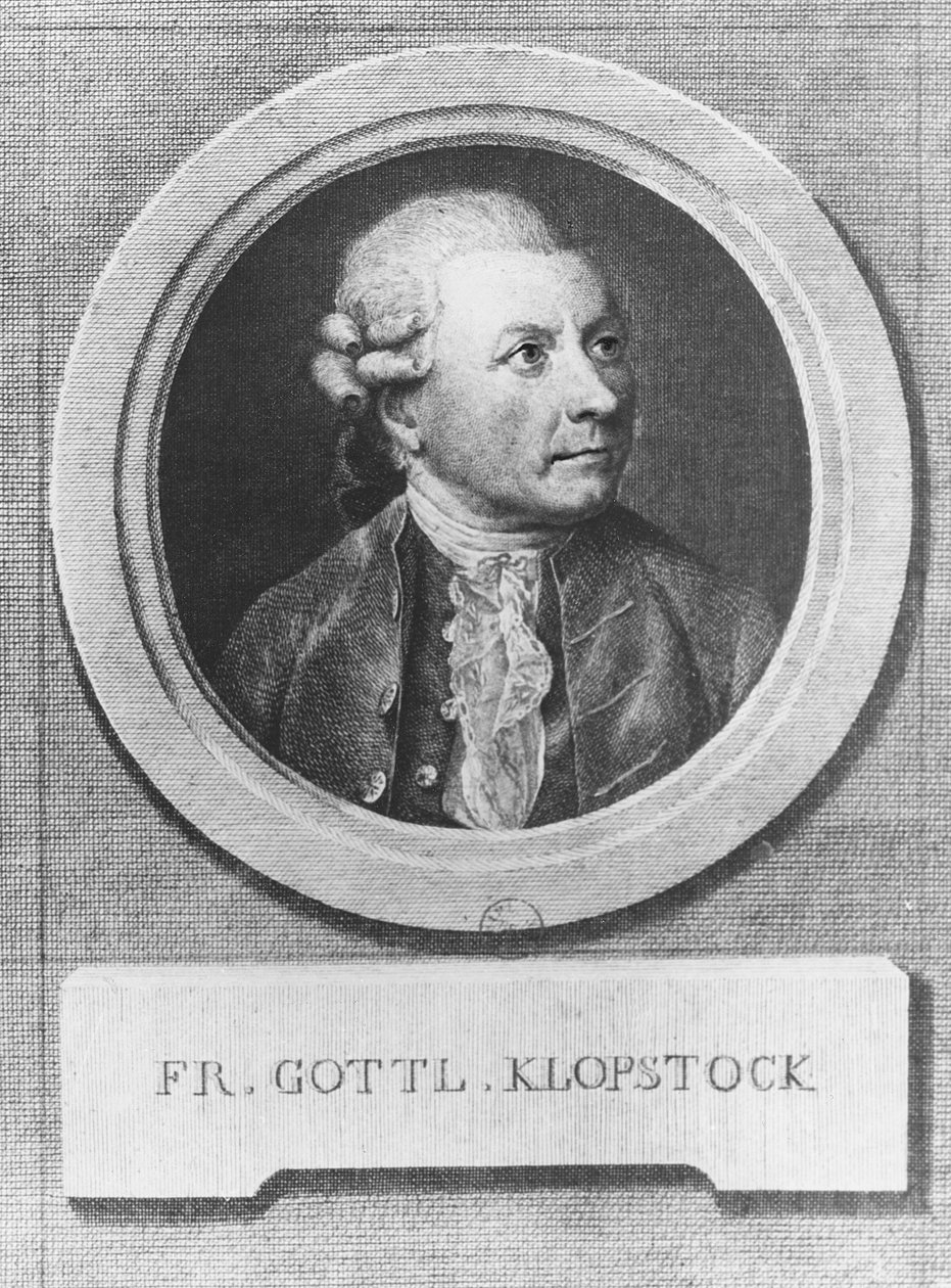 Porträtt av Friedrich Gottlieb Klopstock av Christian Gottlieb Geyser