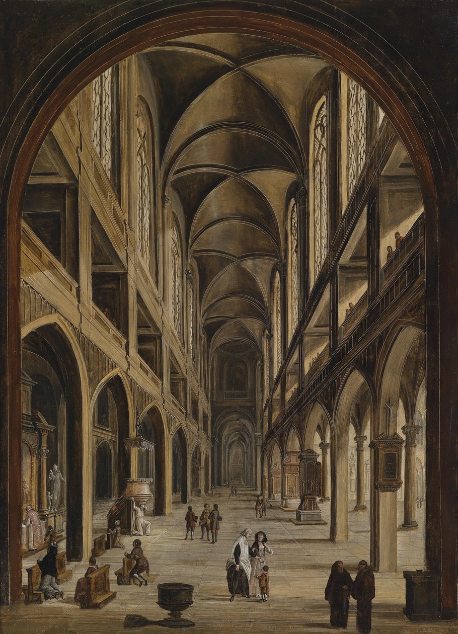 Kircheninterieur av Christian Stocklin