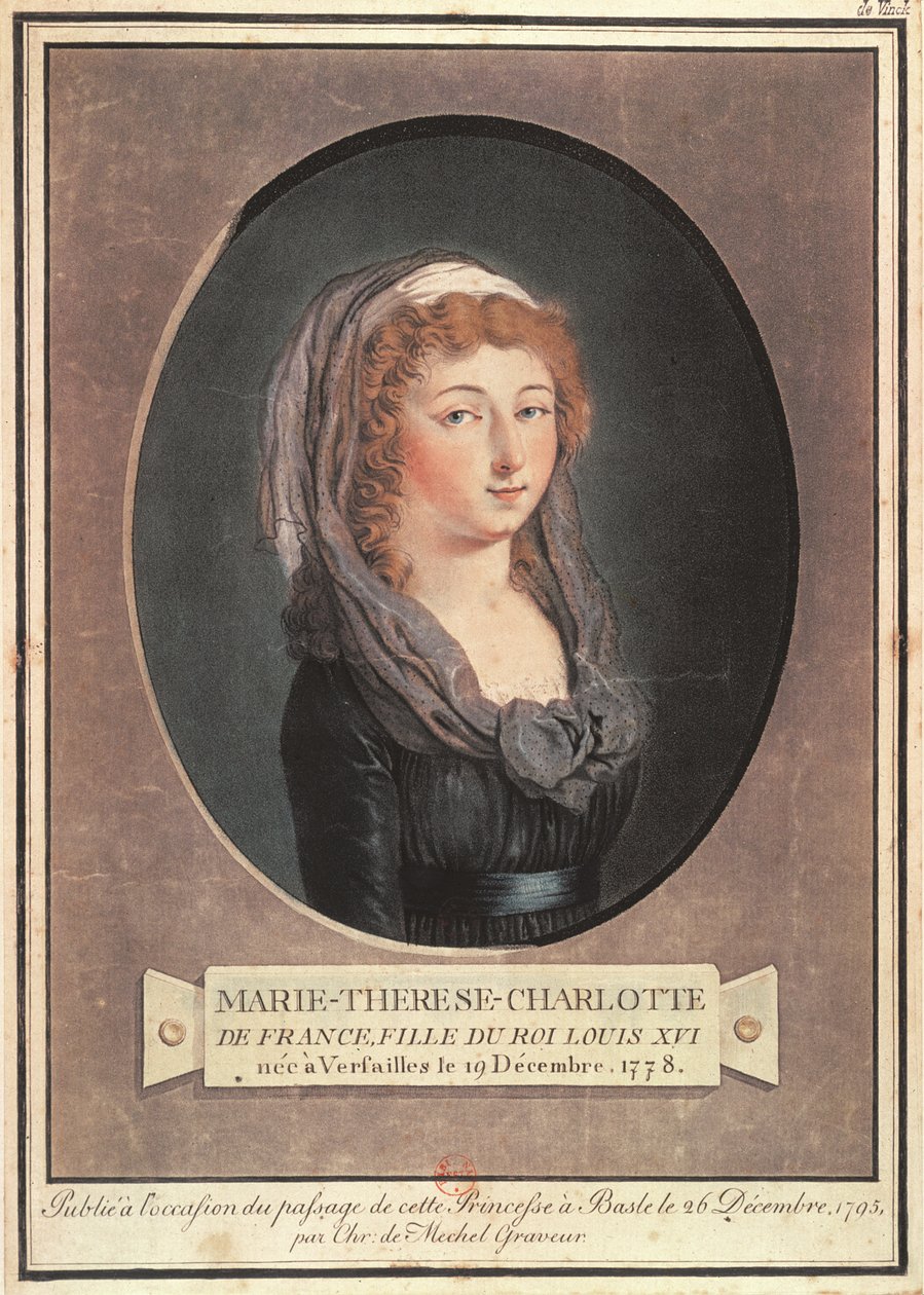 Marie-Therese-Charlotte de France (1778-1851) sefulufitu tausaga swed av Christian von Mechel