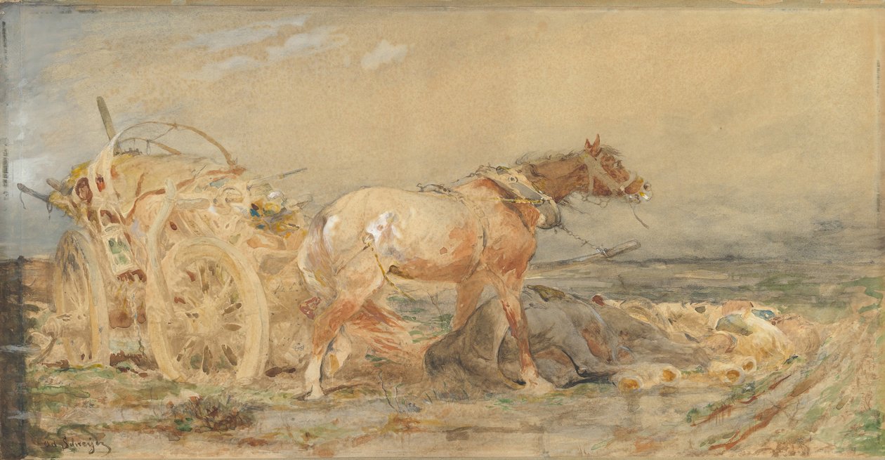 Övergiven: Donaus myrar, före 1887. av Christian Adolf Schreyer